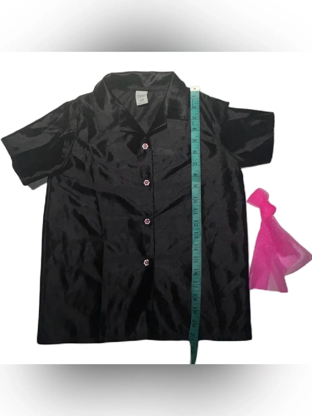 Girls' Pink Rock 'n' Roll 50’s 3 Piece Costume - Skirt Neckerchief Shirt 12/14
